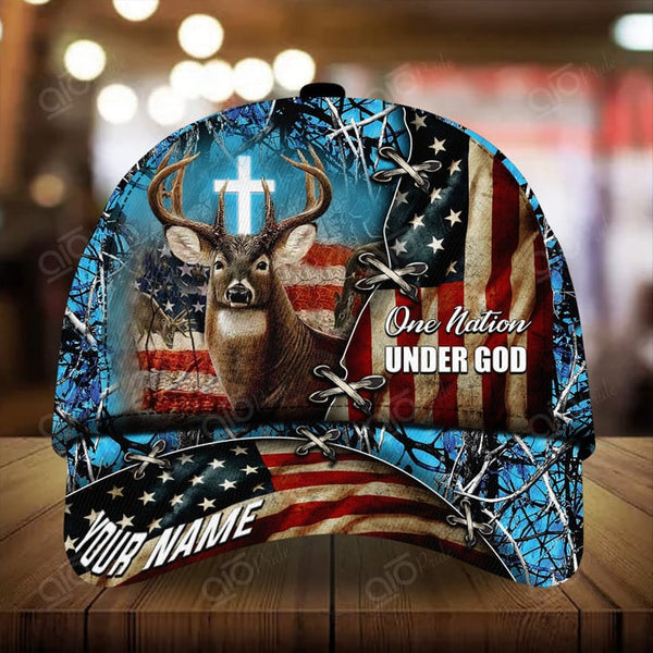 Maxcorners Premium Printed Deer Hunting Personalized 3D Hat