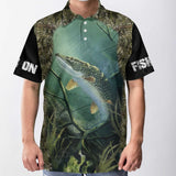 Maxcorners Custom Text And Number Fishing 3D Polo