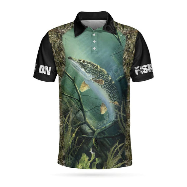 Maxcorners Custom Text And Number Fishing 3D Polo