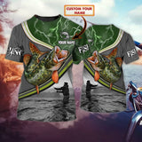 Maxcorners Pike Fishing Customize Name 3D Shirts