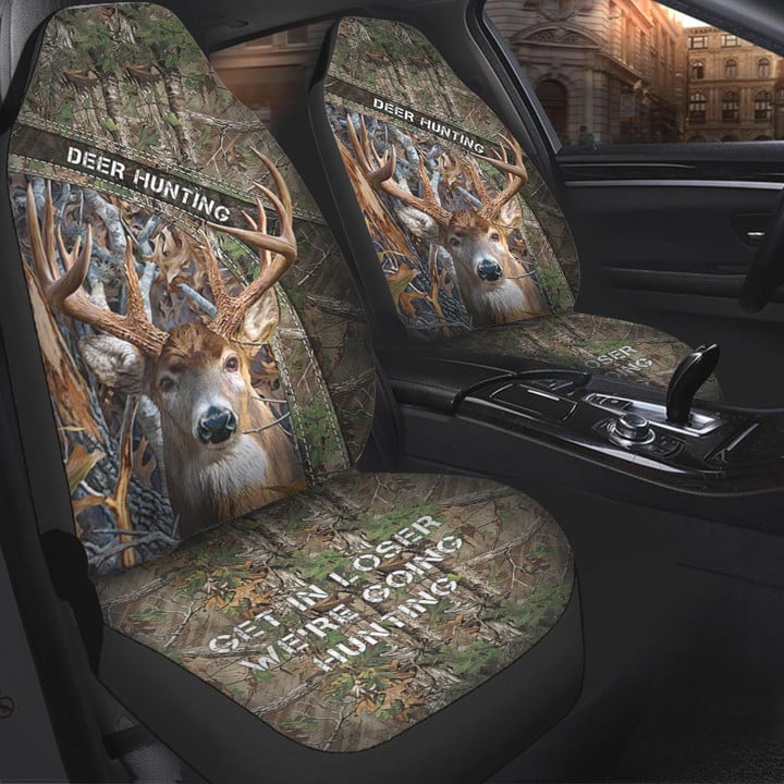 Maxcorners Deer Hunting Get In Loser Car Seat Covers