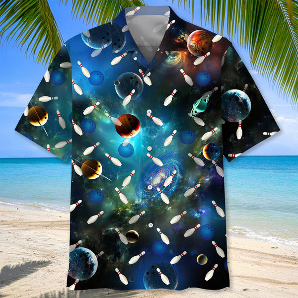 Maxcorners Bowling Space Hawaiian Shirt