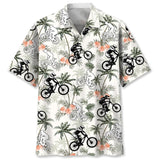Maxcorner MOUNTAIN BIKE TROPICAL TREE HAWAIIAN SHIRT
