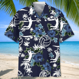 Maxcorner Volleyball Flower Hawaiian Shirt