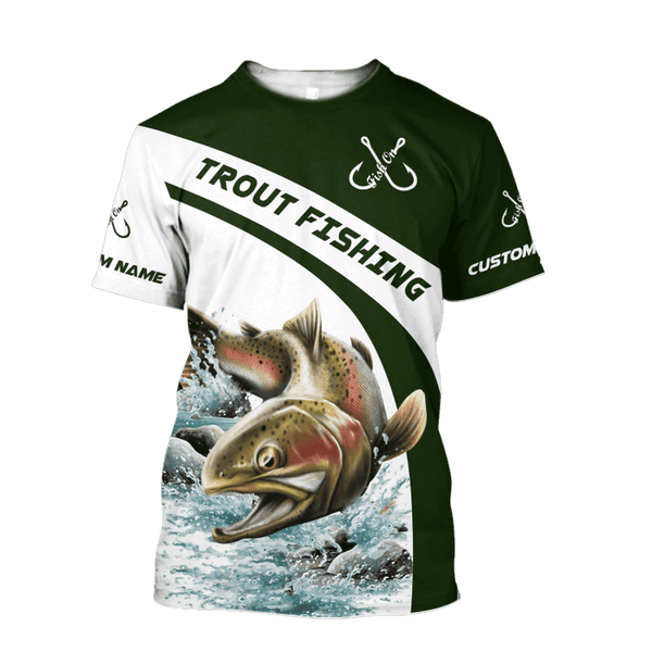 Maxcorners TROUT GONE Fishing 3D Hoodie