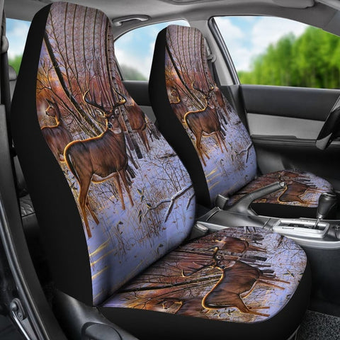 Maxcorners DEER ART Car Seat Covers