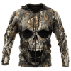 Maxcorners Deer Skull Hunting Custom Name Shirt 3D All Over Printed Clothes