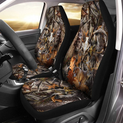 Maxcorners Skull Deer Hunting Car Seat Covers