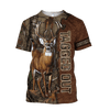 Max Corner PERSONALIZED DEER HUNTING Leather Pattern 2 All Over Printed Shirt Gift For Hunter