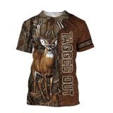 Max Corner PERSONALIZED DEER HUNTING Leather Pattern 2 All Over Printed Shirt Gift For Hunter