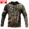 Max Corner PERSONALIZED DEER HUNTING Leather Pattern All Over Printed Shirt Gift For Hunter