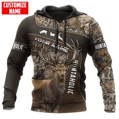 Max Corner PERSONALIZED DEER HUNTING Leather Pattern All Over Printed Shirt Gift For Hunter