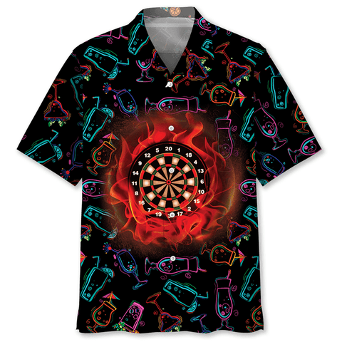 Maxcorners Darts Drink 3D Hawaiian Shirt