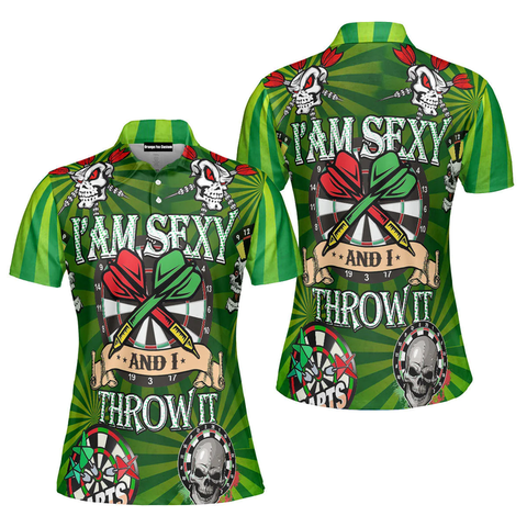 Maxcorners I'm Sexy And I Throw It Darts Personalized Name 3D Shirt