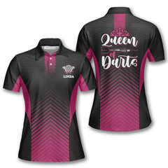 Maxcorners Queen of Darts 2 Personalized Name 3D Shirt