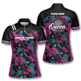 Maxcorners Queen of Darts 4 Personalized Name 3D Shirt