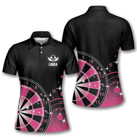 Maxcorners Queen of Darts 6 Personalized Name 3D Shirt