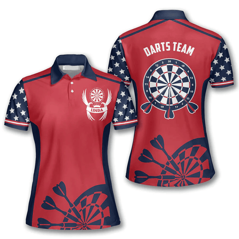 Maxcorners Queens Of Darts 3 Personalized Name And Team Name 3D Shirt
