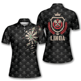 Maxcorners Darts Skull Pattern Personalized Name 3D Shirt