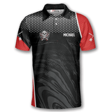 Maxcorners Sports Skull Smoky Darts Personalized Name 3D Shirt