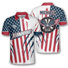 Maxcorners Eagle Scratches American Flag Darts Personalized Name And Team Name 3D Shirt