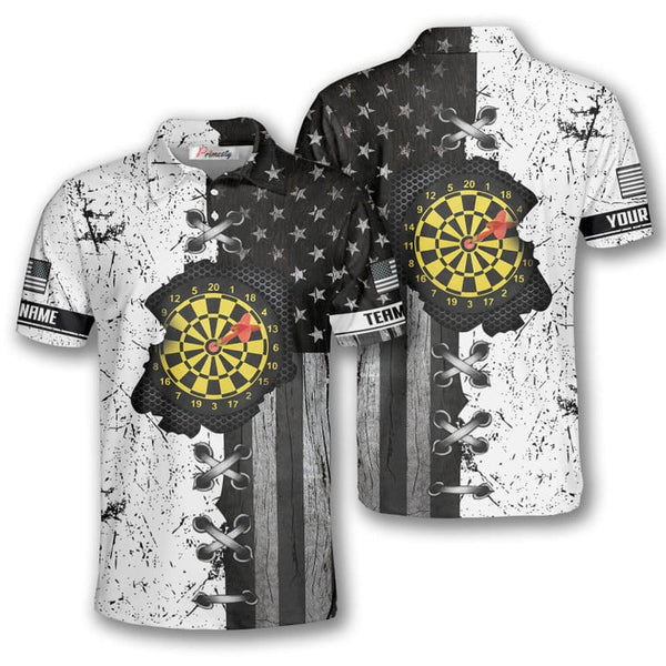 Maxcorners In My Heart Retro Flag Darts Personalized Name And Team Name 3D Shirt