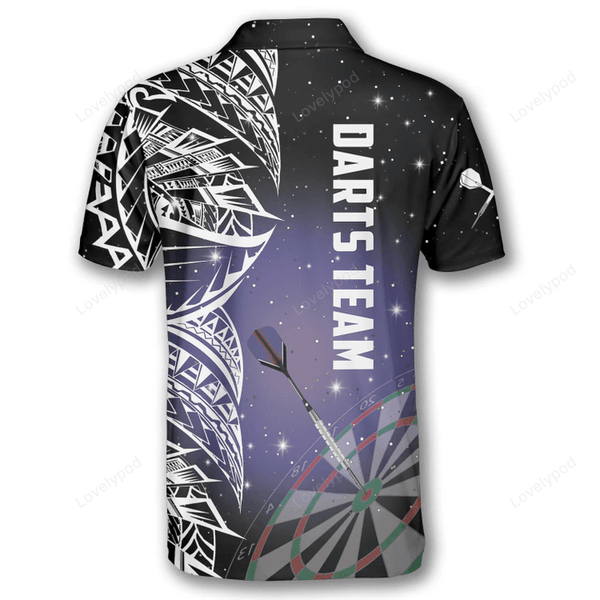 Maxcorners Night Sky Darts Personalized Name And Team Name 3D Shirt