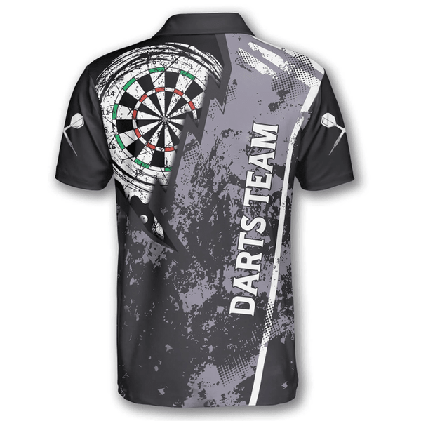 Maxcorners Grunge Lightning Darts Personalized Name And Team Name 3D Shirt