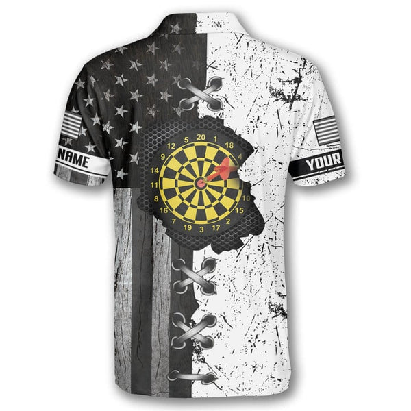 Maxcorners In My Heart Retro Flag Darts Personalized Name And Team Name 3D Shirt
