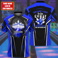 Maxcorners Bowling Crazy Multicolor Option Customized Name 3D Shirt