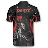 Maxcorners Darts Grim Reaper Stars Personalized Name 3D Shirt