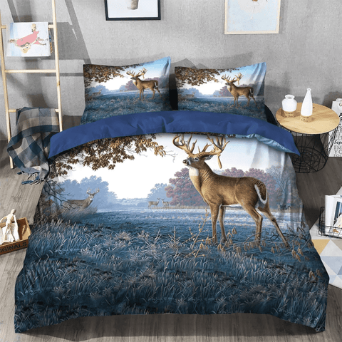 Maxcorners Funny Deer Hunting Bedding Set