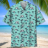 Maxcorners Scuba Diving Island Colorful Hawaiian Shirt