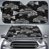 Maxcorners Fish Bone Pattern Fishing Car Auto Sun Shades