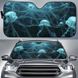 Maxcorners Jellyfishes Underwater Neurons Car Sun Shade