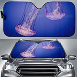 Maxcorners Jellyfishes Underwater Aquarium Of Paris Car Sun Shade