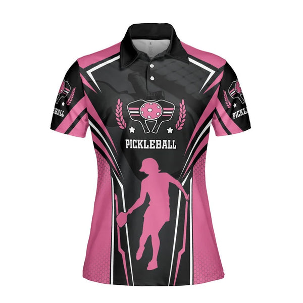 PINK PICKLEBALL POLO SHIRT FOR WOMEN