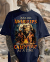 Maxcorners Making Memories One Campfire At A Time Bigfoot Cotton Shirt LM2101