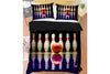 Maxcorners Bowling Ball And Pins 3D Bedding Set