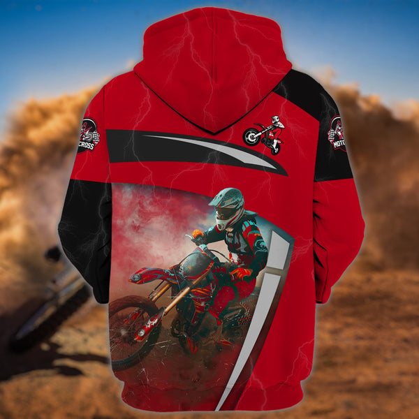 Maxcorners Motocross Dirt Bike Customize Name And Number 3D Shirts