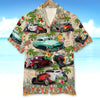 Maxcorners Custom Hot Rod Photo Hawaiian Shirt, American Map Pattern