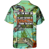 Maxcorners Fishing I'm Not Anti-Social I'd Just Rather Be Fishing Than Talking To You Hawaiian Shirt