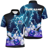 Maxcorners Lightning Thunder Bowling Team Jersey Multicolor Option Customized Name 3D Shirt