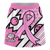 Maxcorners Customized Bowling Trouser Skirts With Shorts Underneath, Bowling Pink Ribbon Comic Style Skorts With Pockets