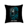 Maxcorners Darts Gothic Skull Lady Red Roses Multicolor Customized Name 3D Pillow