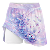 Maxcorners Customized Bowling Trouser Skirts With Shorts Underneath, Bowling Butterfly Holographic Skorts With Pockets