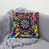 Maxcorners Darts Graffiti Explosion Target Art Multicolor Customized Name 3D Pillow