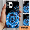 Maxcorners Bowling Fire Lion Pins Multicolor Personalized Name 3D Phone Case