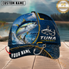 Maxcorners Fishing Hook Denim Personalized Name 3D Cap
