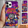 Maxcorners Darts Never Give Up Dartboard Character Personalized Name Phone Case
